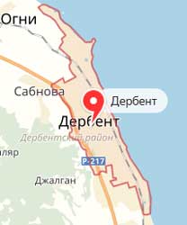 Карта: Дербент