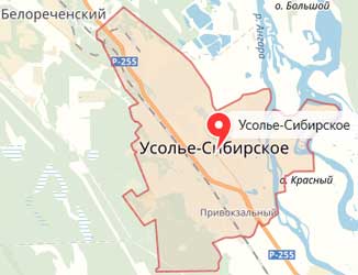 Карта: Усолье-Сибирское